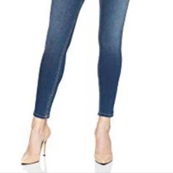 Anthropologie Level 99 Blue Cheetah Janice Ultra Skinny Fit Stretch - Picture 13 of 15